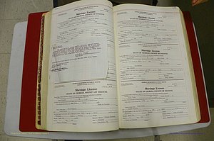 Emanuel Co, GA, Marriages Book L, 1952 - 1962, P 118-119.JPG