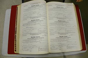 Emanuel Co, GA, Marriages Book L, 1952 - 1962, P 152-153.JPG
