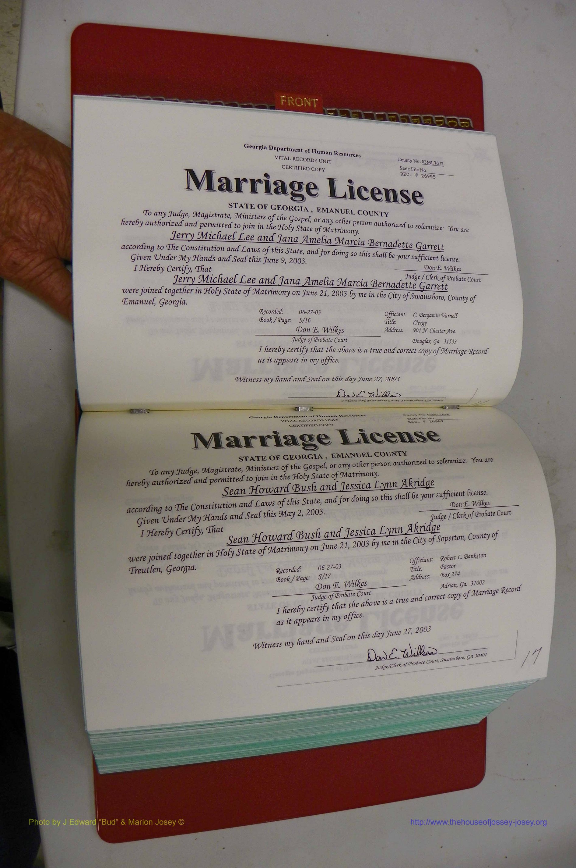 Emanuel Co, GA, Marriages Book S, 2003 - 2006, P 016-017.JPG