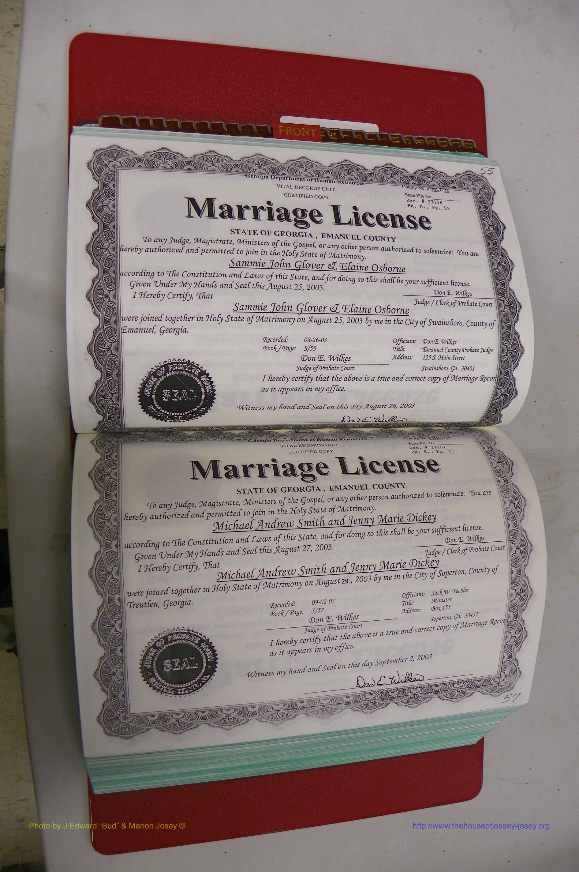 Emanuel Co, GA, Marriages Book S, 2003 - 2006, P 055-057.JPG