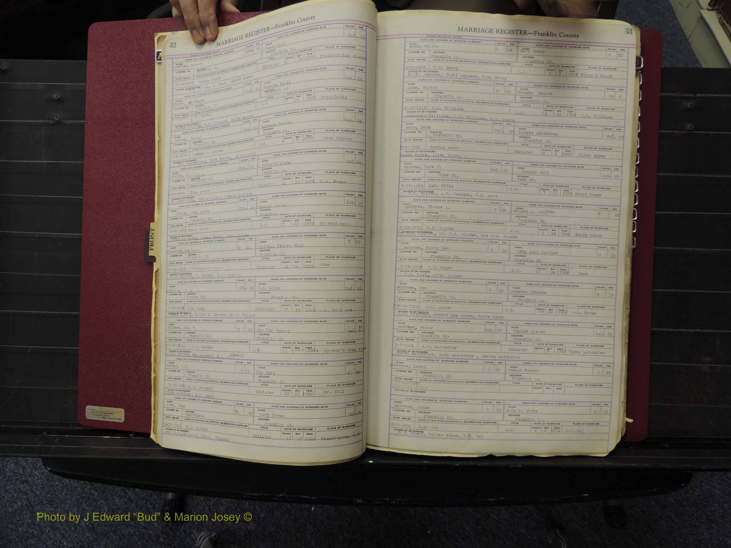 Franklin Co, NC, Marriages, A-M, 1869-1918 (117).JPG