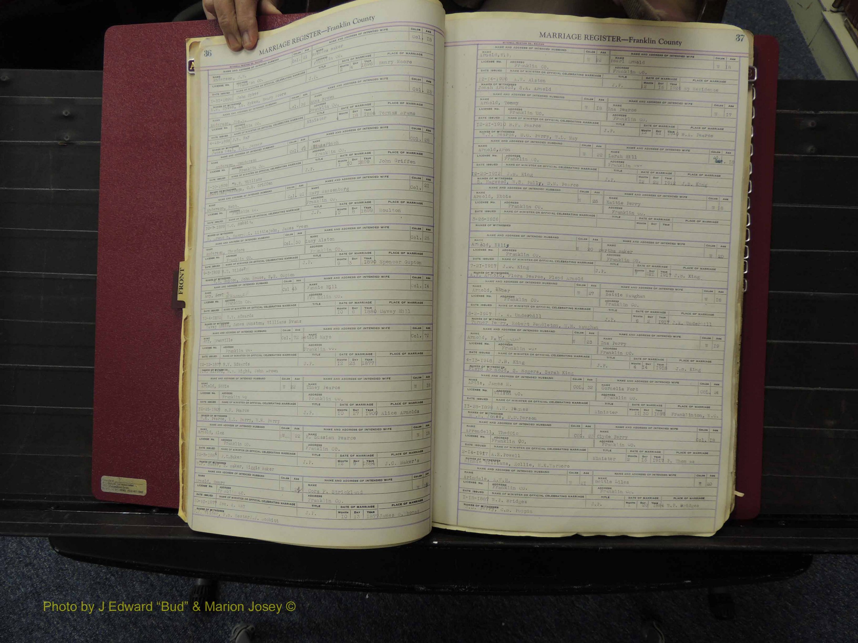 Franklin Co, NC, Marriages, A-M, 1869-1918 (119).JPG