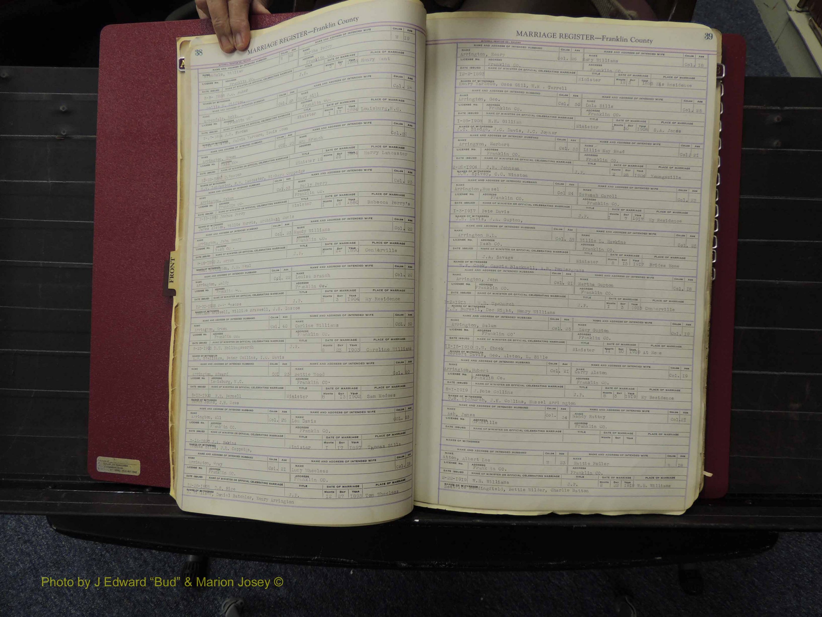 Franklin Co, NC, Marriages, A-M, 1869-1918 (120).JPG