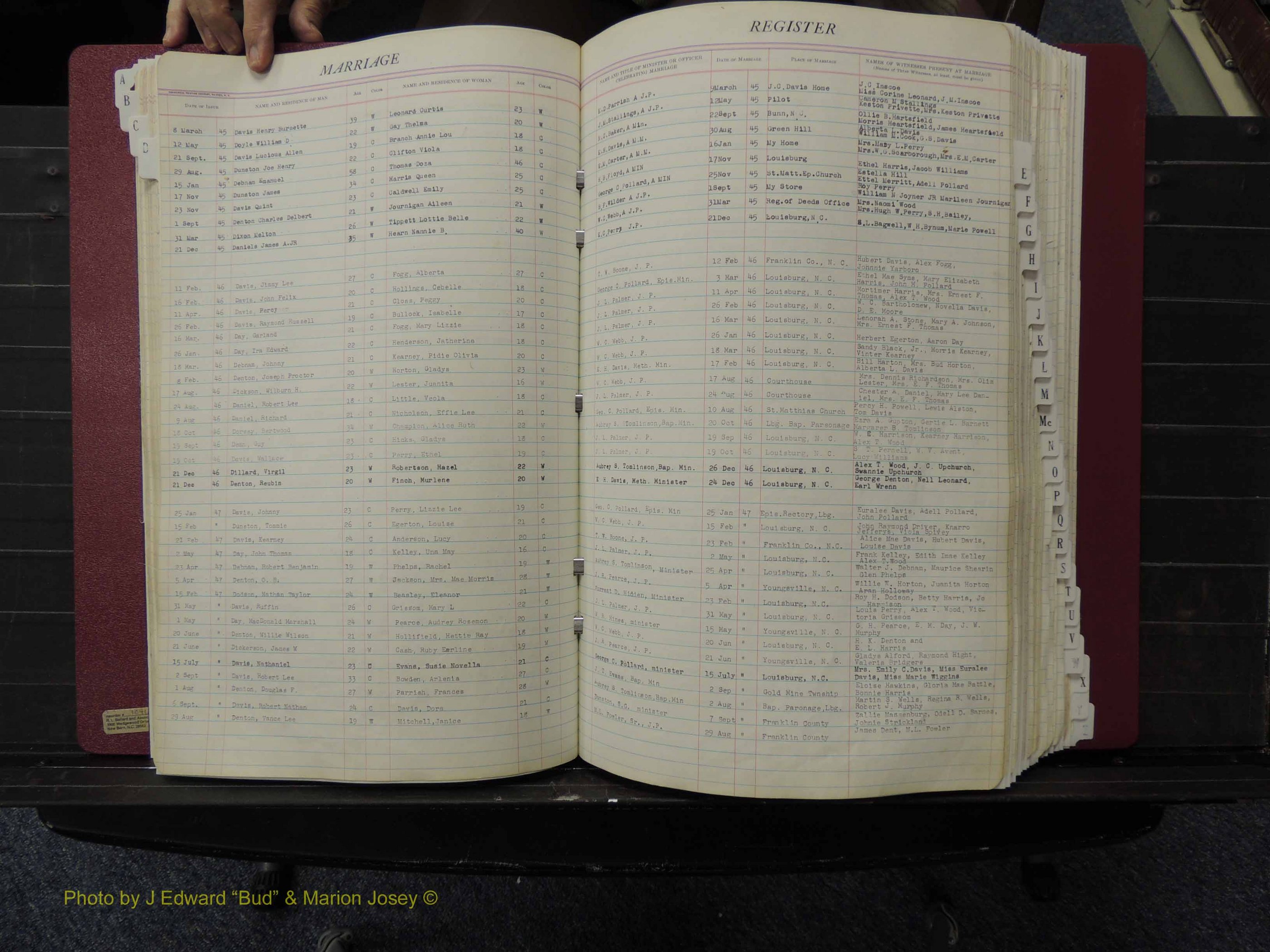 Franklin Co, NC, Marriages, A-Z, 1942-1979 (147).JPG