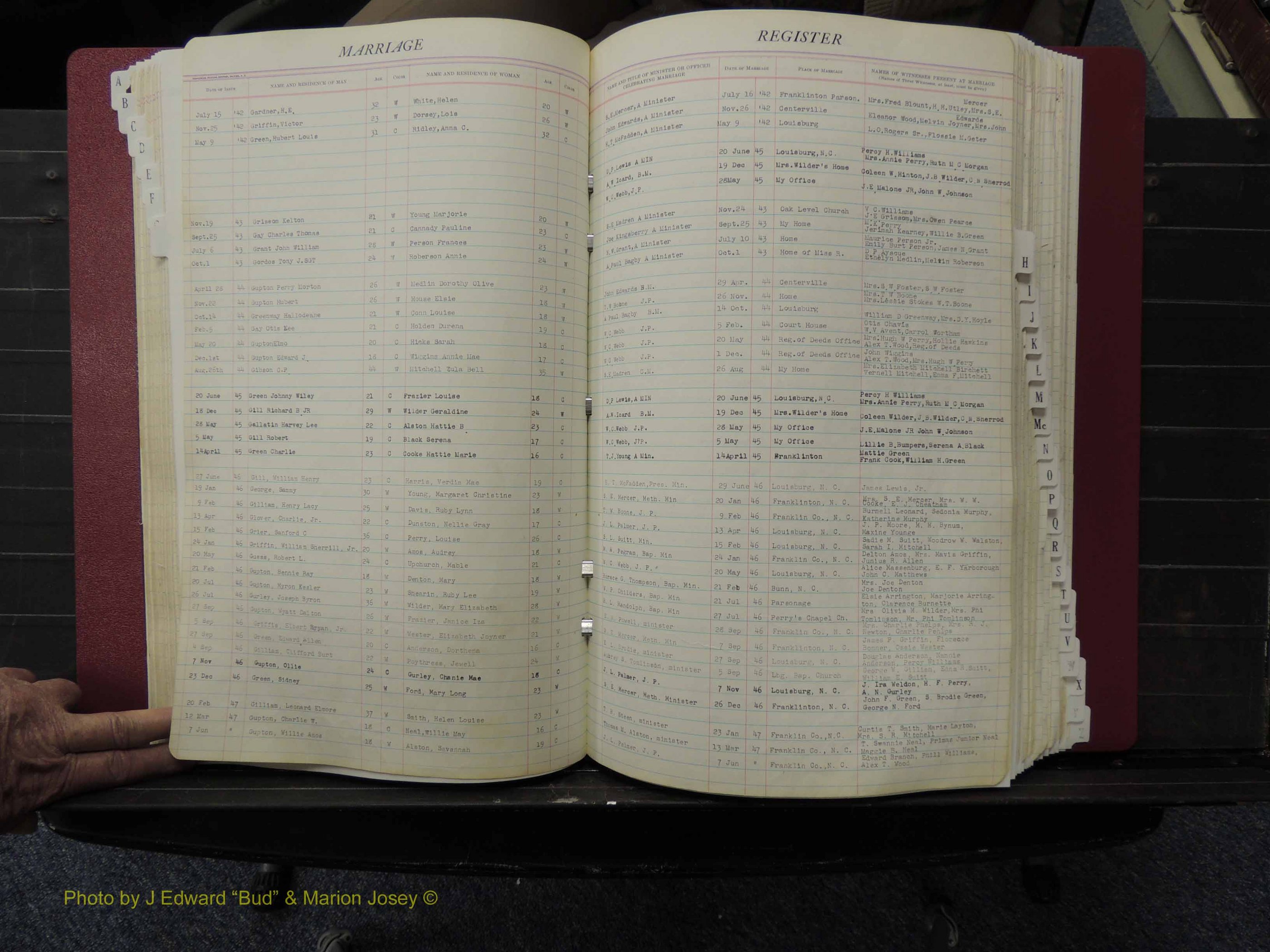 Franklin Co, NC, Marriages, A-Z, 1942-1979 (174).JPG