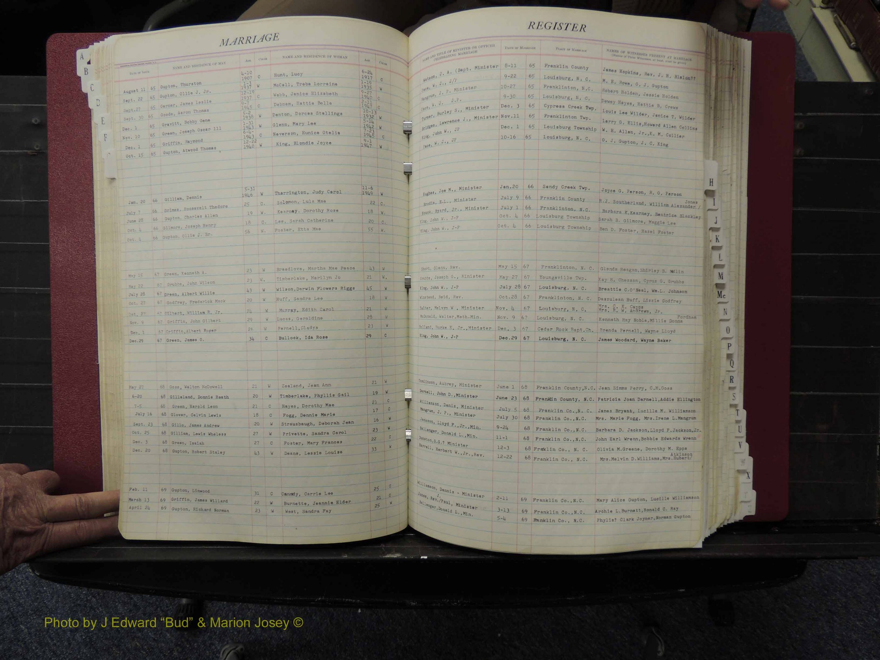 Franklin Co, NC, Marriages, A-Z, 1942-1979 (179).JPG