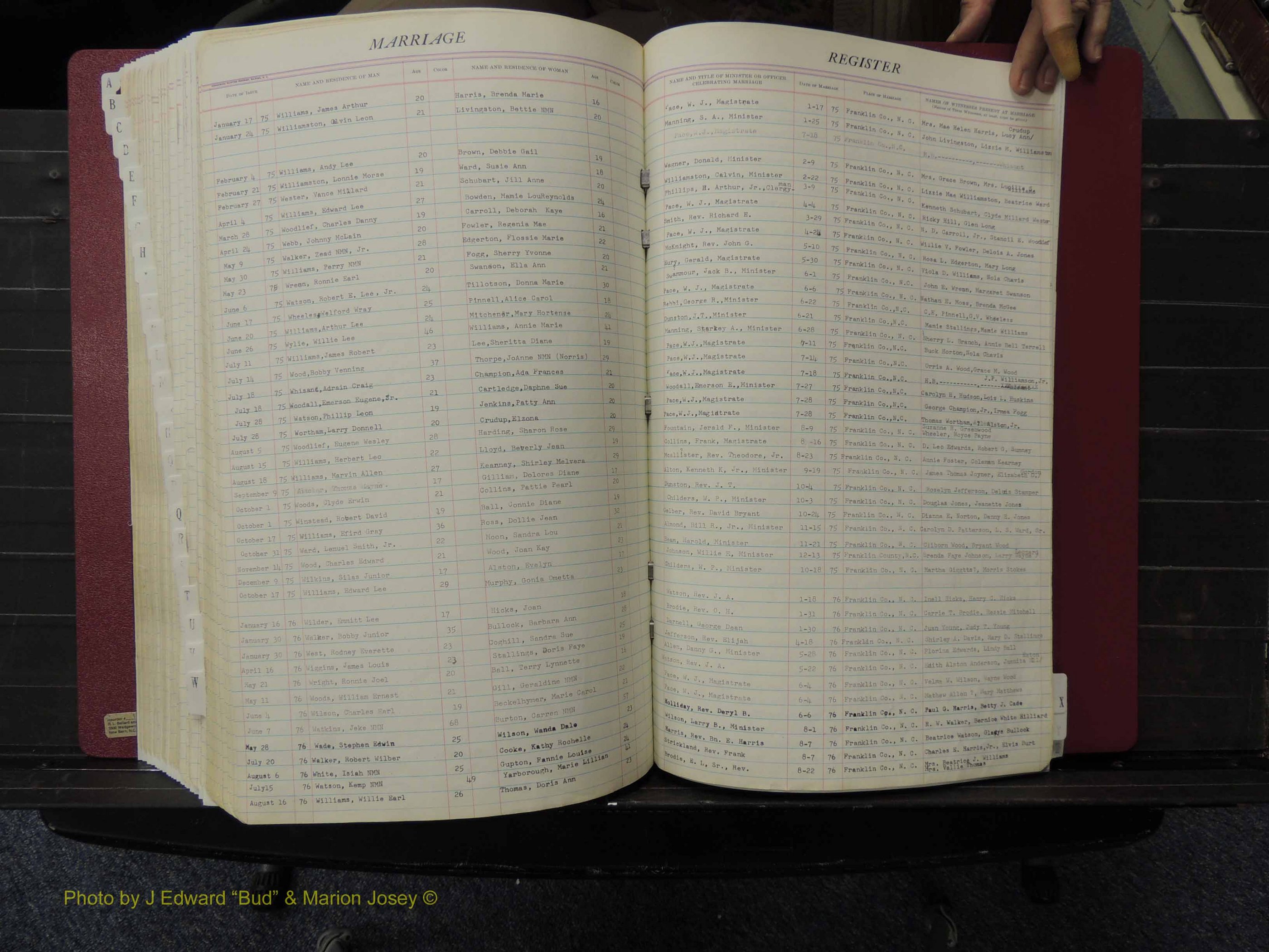 Franklin Co, NC, Marriages, A-Z, 1942-1979 (325).JPG