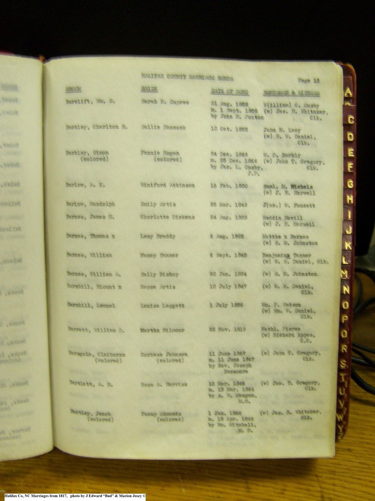 Index B-4, pg 13, Halifax Co, NC, Marriage Bonds from 1817 026.jpg