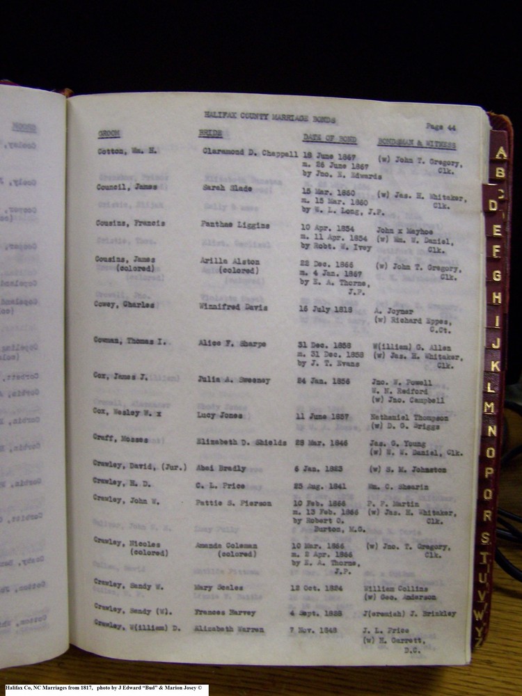 Index C-12, pg 44, Halifax Co, NC, Marriage Bonds from 1817 057.jpg