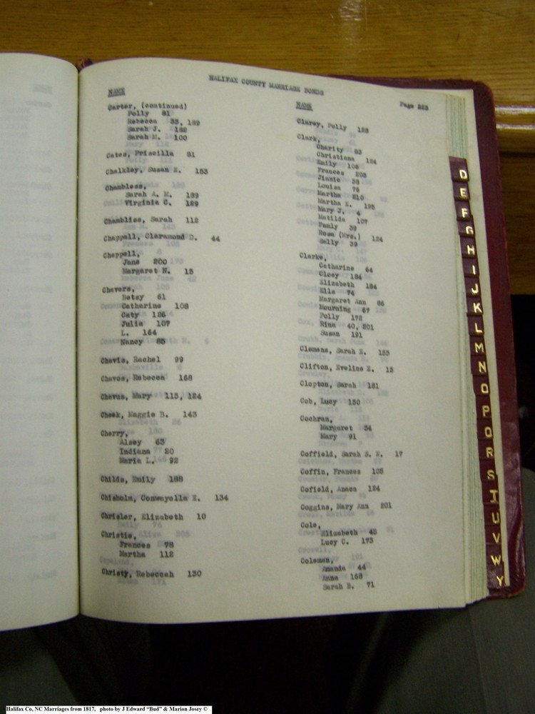 Index C-2, pg 223, Halifax Co, NC, Marriage Bonds from 1817 239.jpg