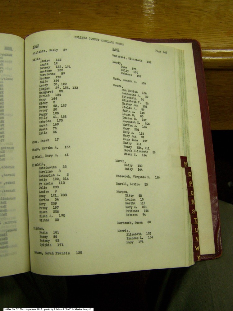 Index M-3, pg 243, Halifax Co, NC, Marriage Bonds from 1817 259.jpg
