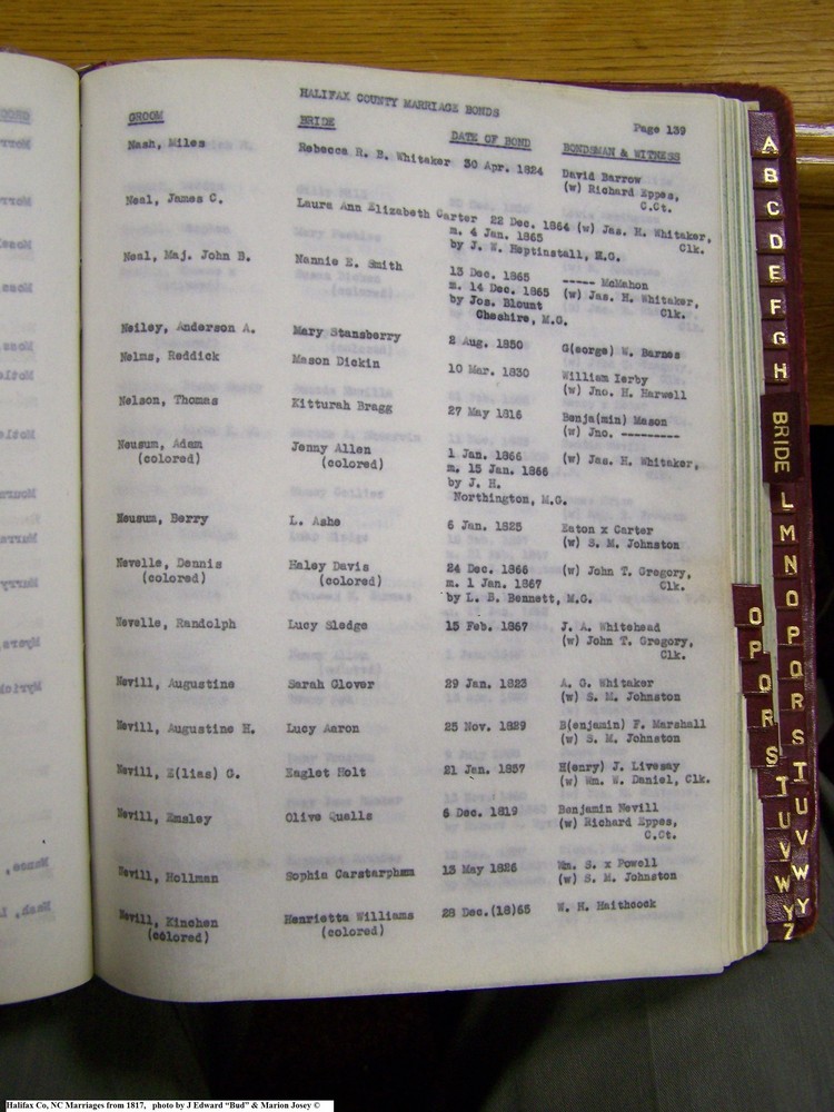 Index N-2, pg 139, Halifax Co, NC, Marriage Bonds from 1817 152.jpg