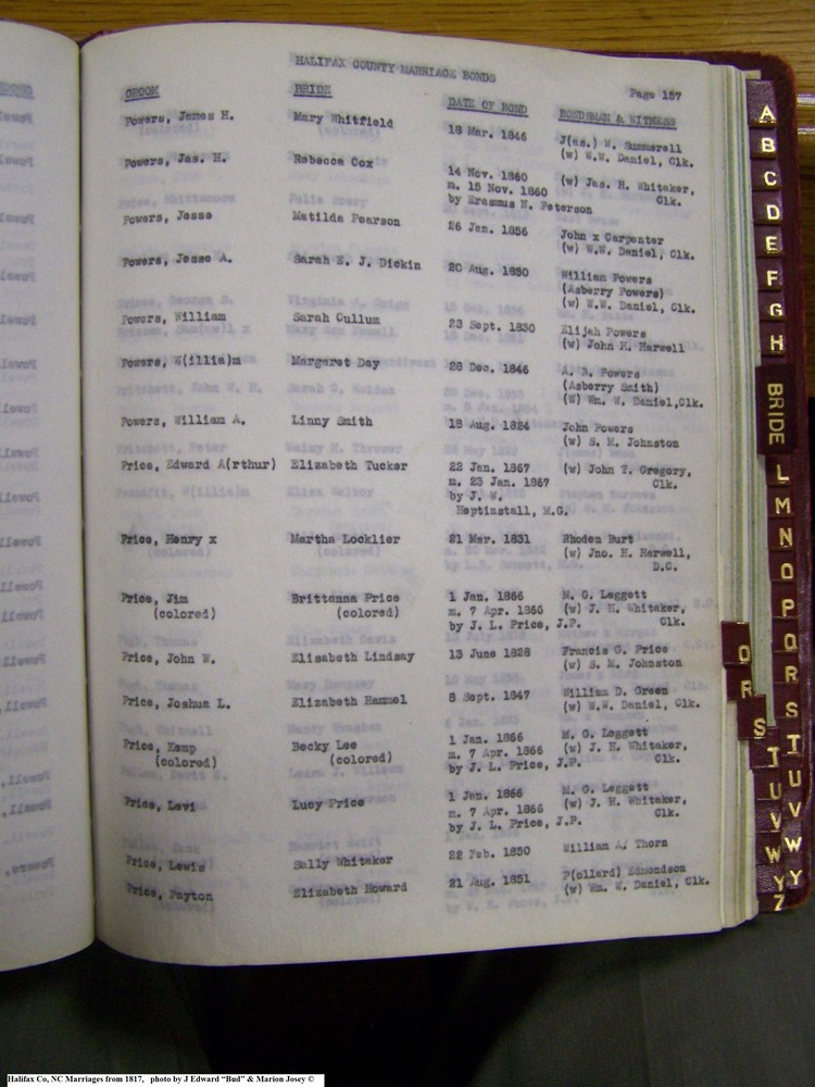 Index P-14, pg 157, Halifax Co, NC, Marriage Bonds from 1817 170.jpg