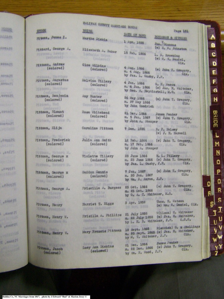 Index P-8, pg 151, Halifax Co, NC, Marriage Bonds from 1817 164.jpg