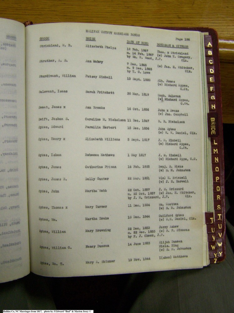 Index S-19, pg 186, Halifax Co, NC, Marriage Bonds from 1817 200.jpg