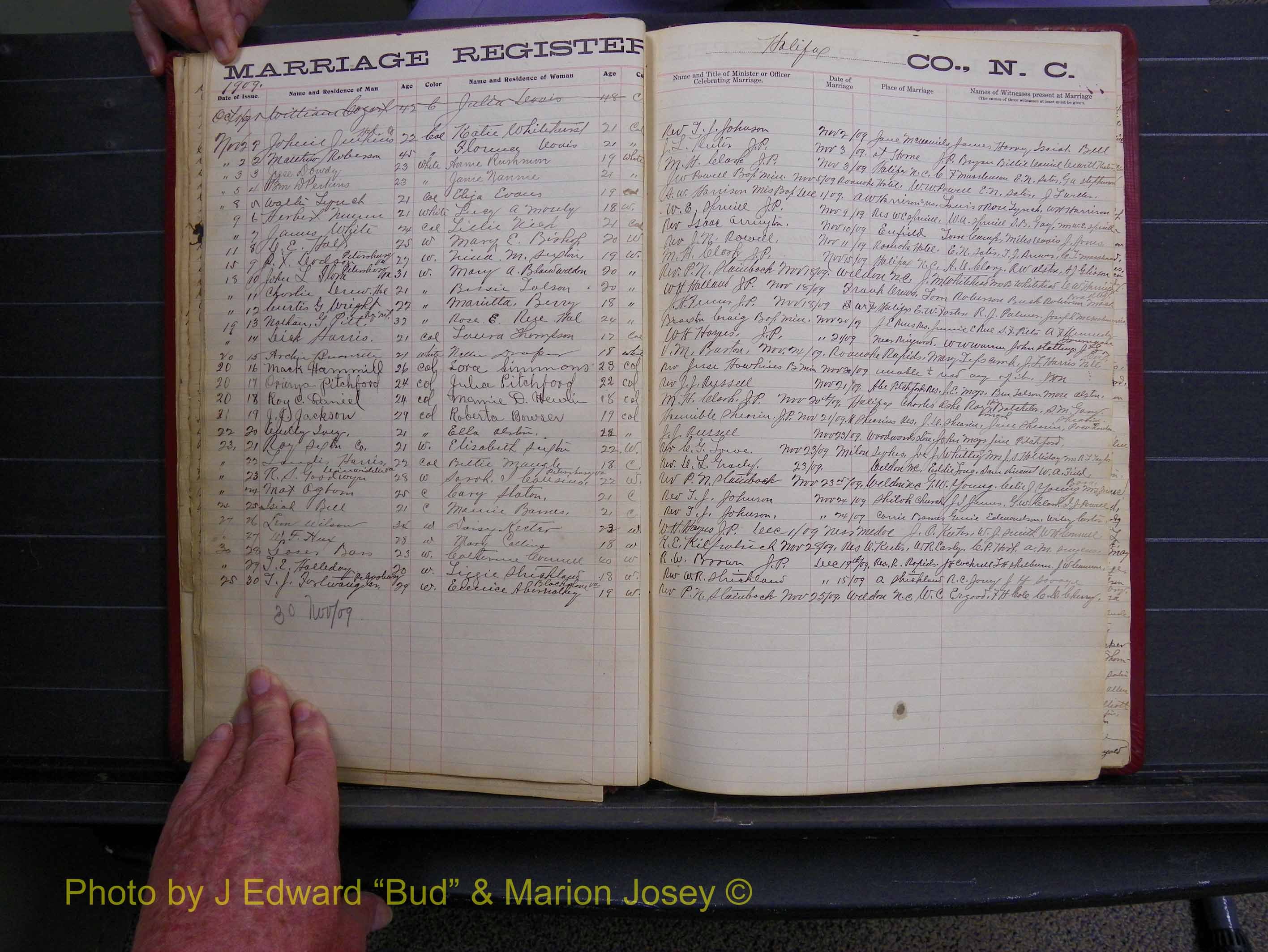 Halifax Marriages Book 6, 1909-1912 P 005.JPG