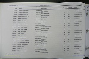 Henderson Co, NC, Death Index, 1991 -2008, (066).JPG