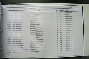 Henderson Co, NC, Death Index, 1991 -2008, (966).JPG