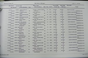 Henderson Co, NC, Marriages Male & Female, 2000 - 2004, (042).JPG