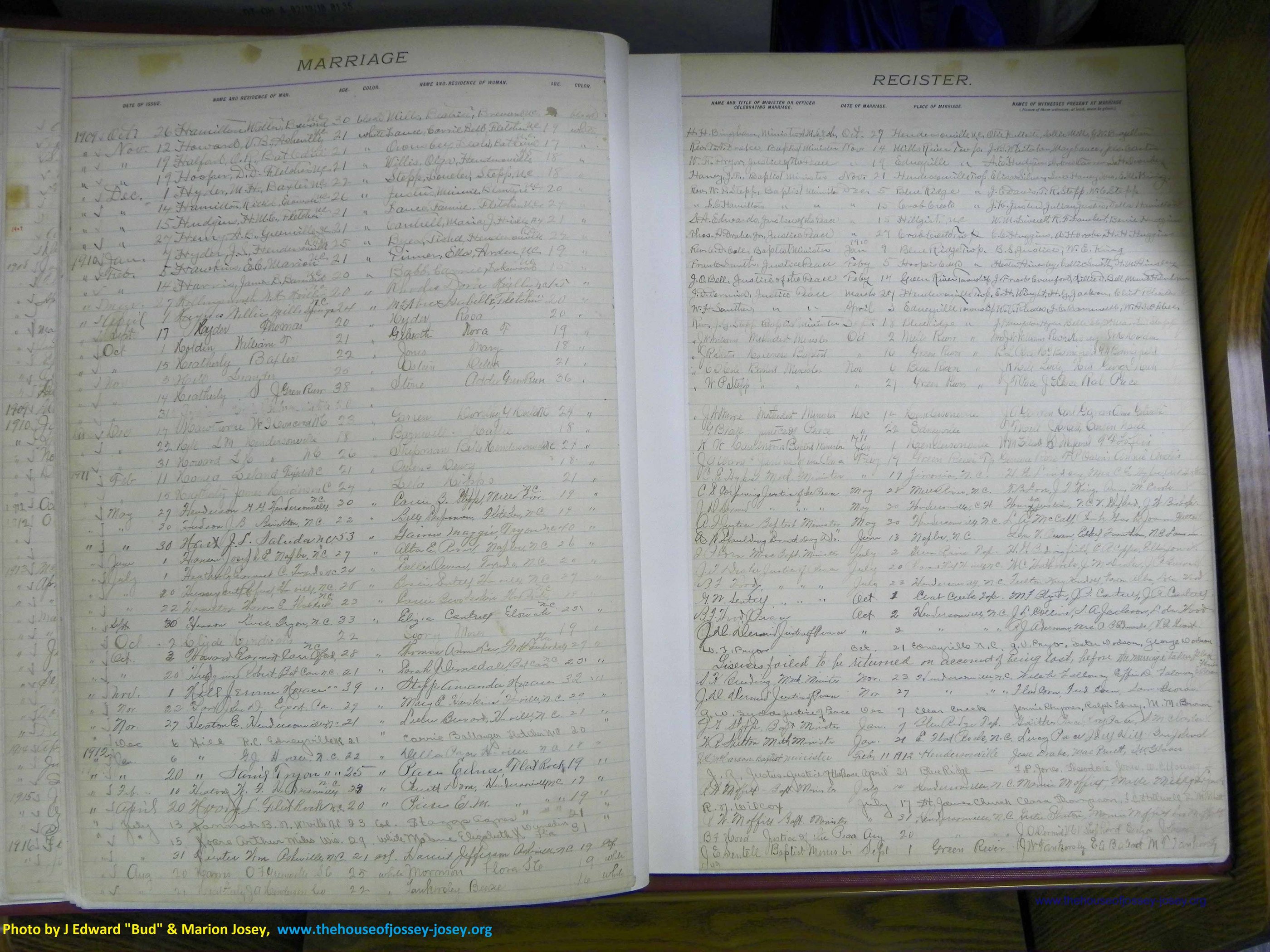 Henderson Co, NC, Marriages 1909 - 1916, (17).JPG
