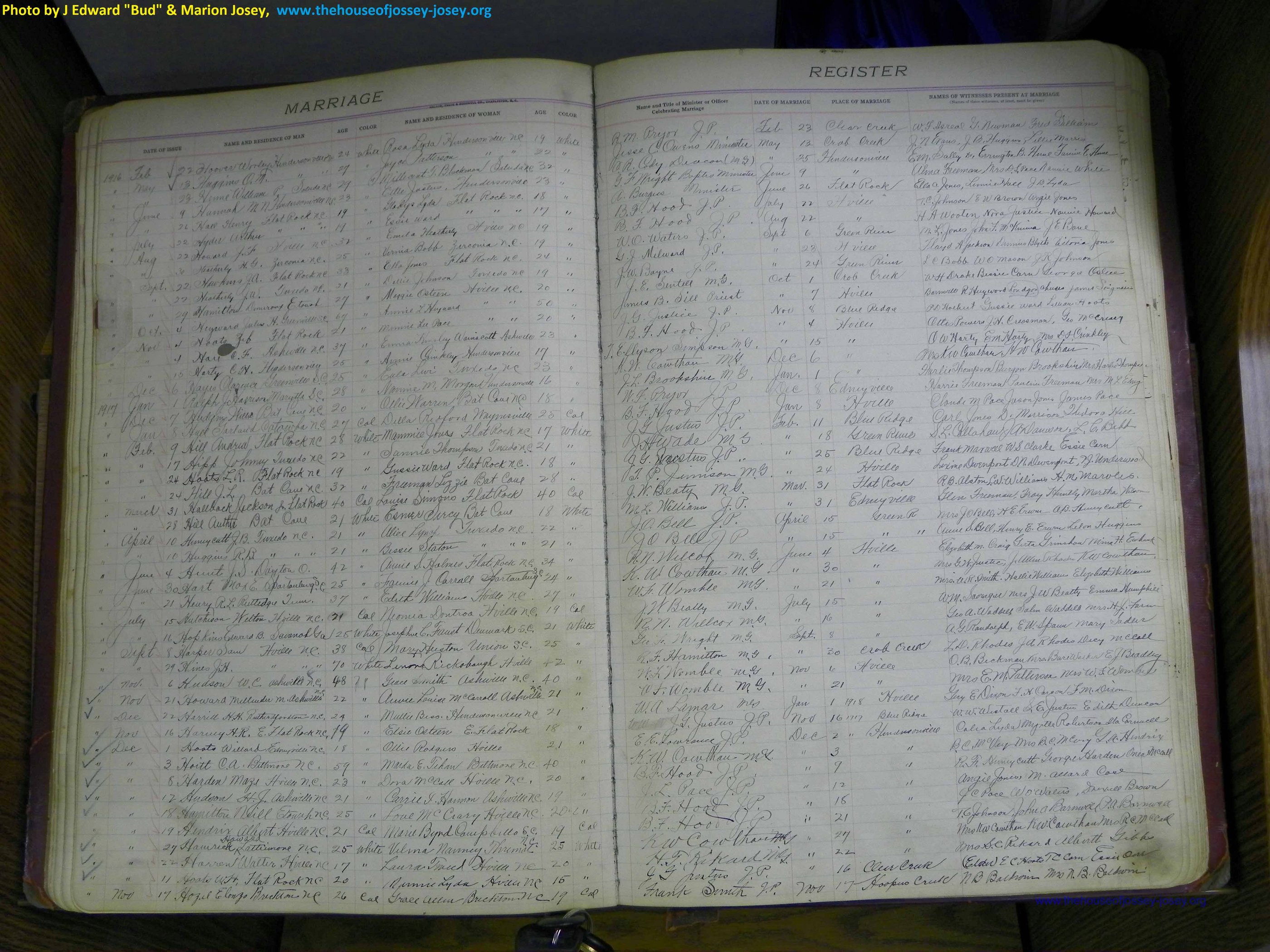 Henderson Co, NC, Marriages 1909 - 1916, (65).JPG