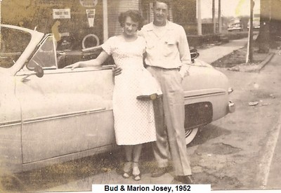 A, Bud & Marion Josey, beside the City Mission, corner of Whirlpool & Main St, Niagara Falls, NY, 1952.jpg