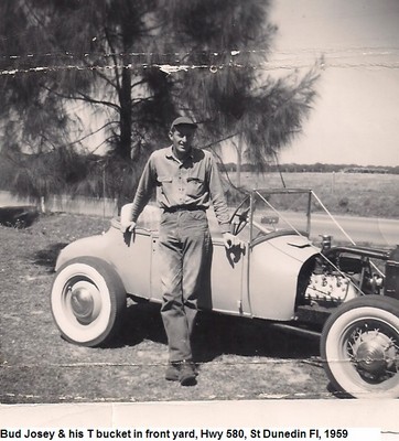 A, Bud Josey & his T bucket, 1959.jpg