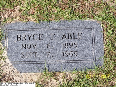 Able, Bryce T, Gantt City Cem, Gantt, Covington Co, AL.jpg