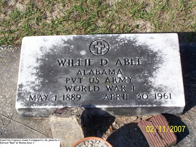 Able, Willie D War, Gantt City Cemetery, Gantt, Covington Co, AL 132.jpg