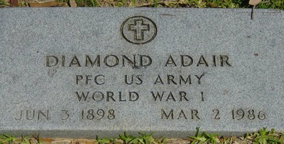 Adair, Diamond, Oak Bluff Cemetery, Jefferson Co, TX.jpg