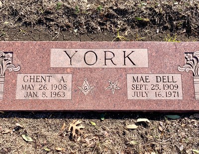 York, Ghent A & Mae Dell Josey, Laurel Cem, Dallas Co, TX.jpg