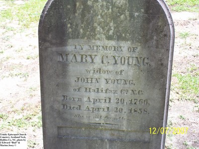 Young, Mary C,  Trinity Cem, Halifax Co, NC.jpg