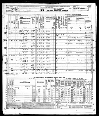 1950, Josey, Robbie Erline Merchant & Son John Wayne, Harris Co, TX.jpg