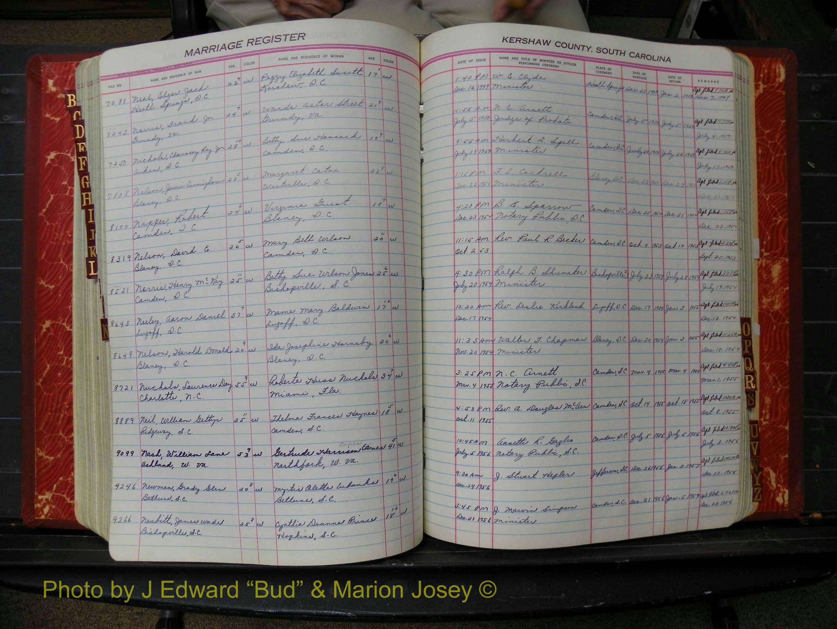 Kershaw Marriages, 1944-1960, White Index N (239).JPG