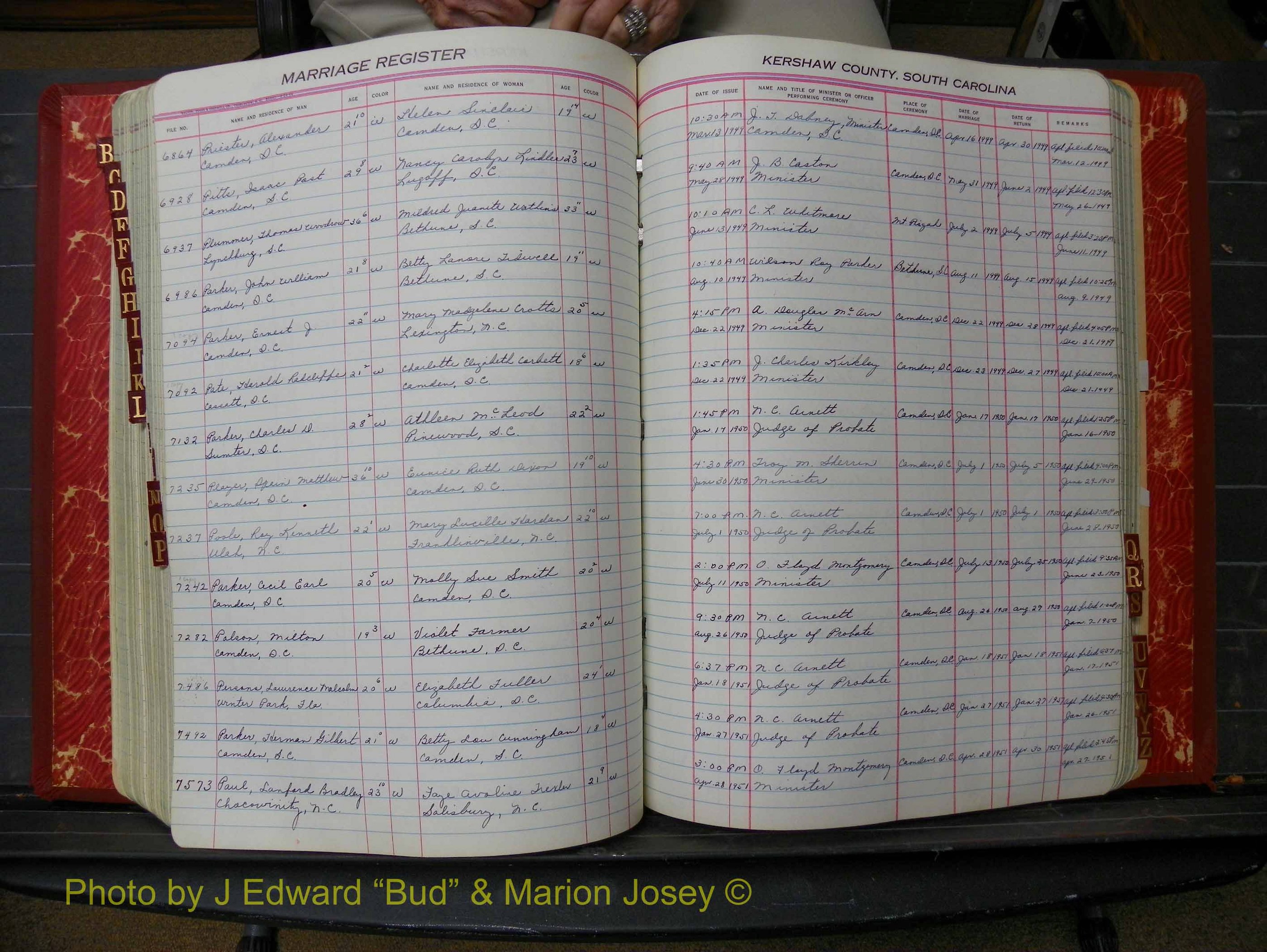 Kershaw Marriages, 1944-1960, White Index P (246).JPG