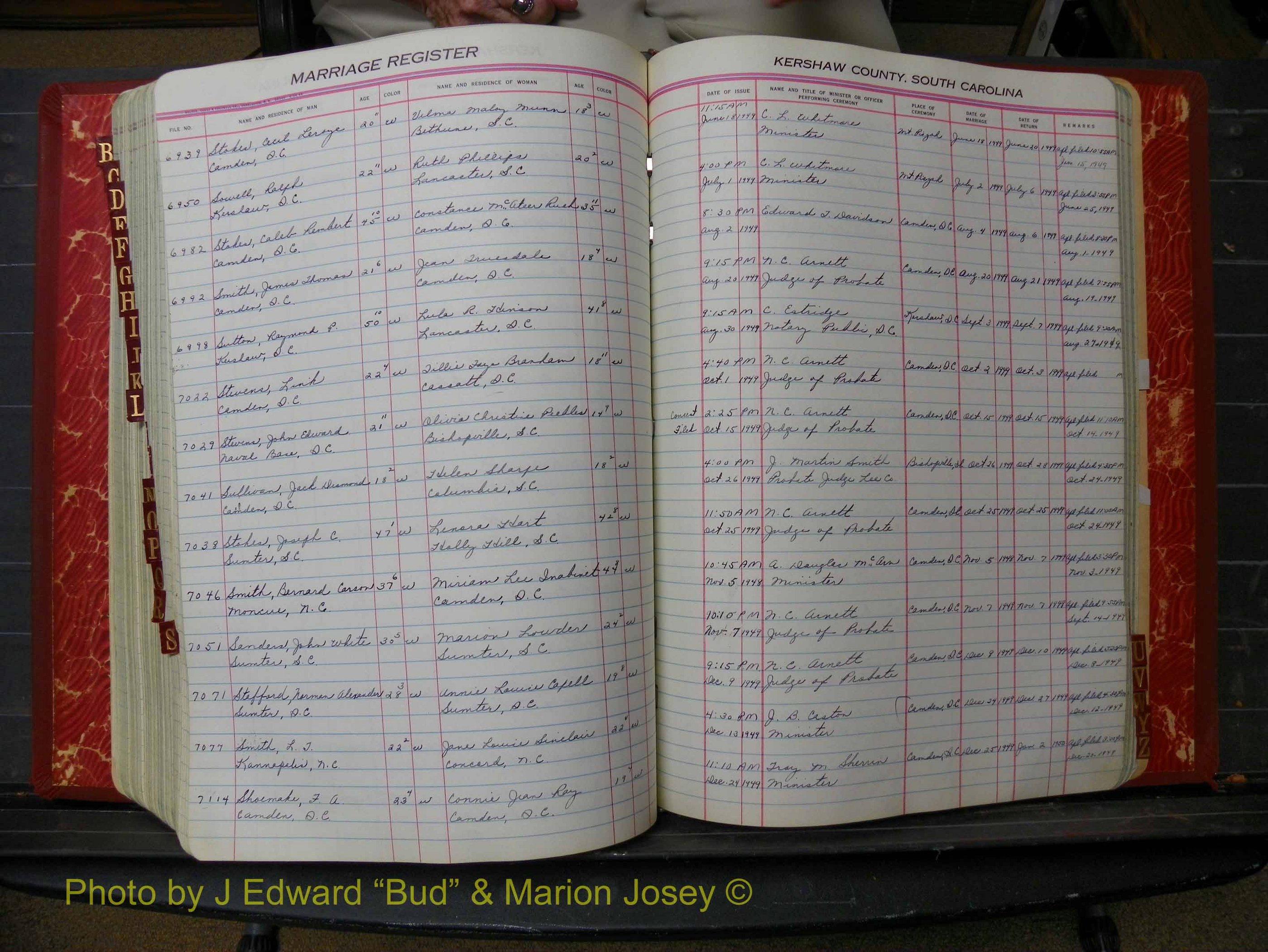 Kershaw Marriages, 1944-1960, White Index S (273).JPG