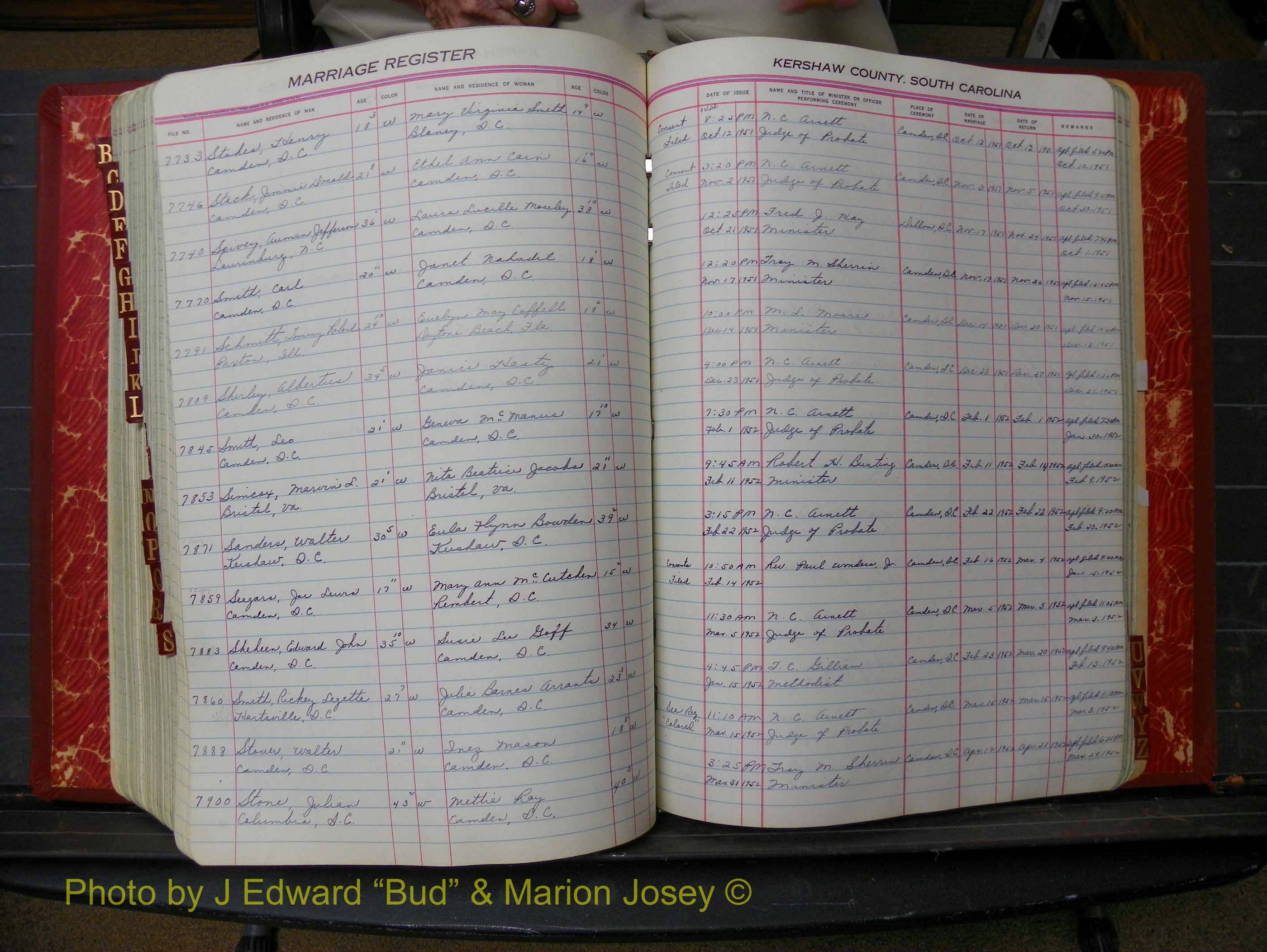 Kershaw Marriages, 1944-1960, White Index S (276).JPG