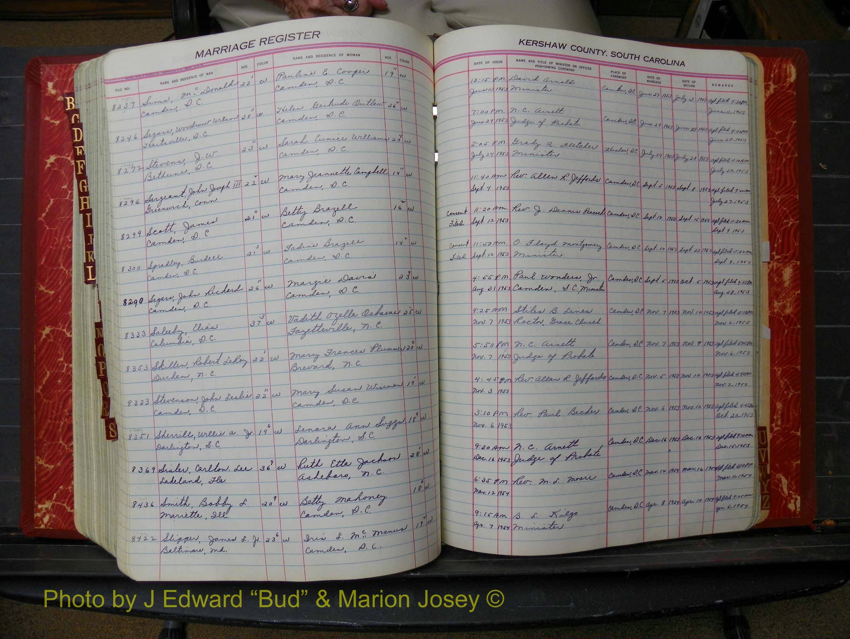 Kershaw Marriages, 1944-1960, White Index S (278).JPG