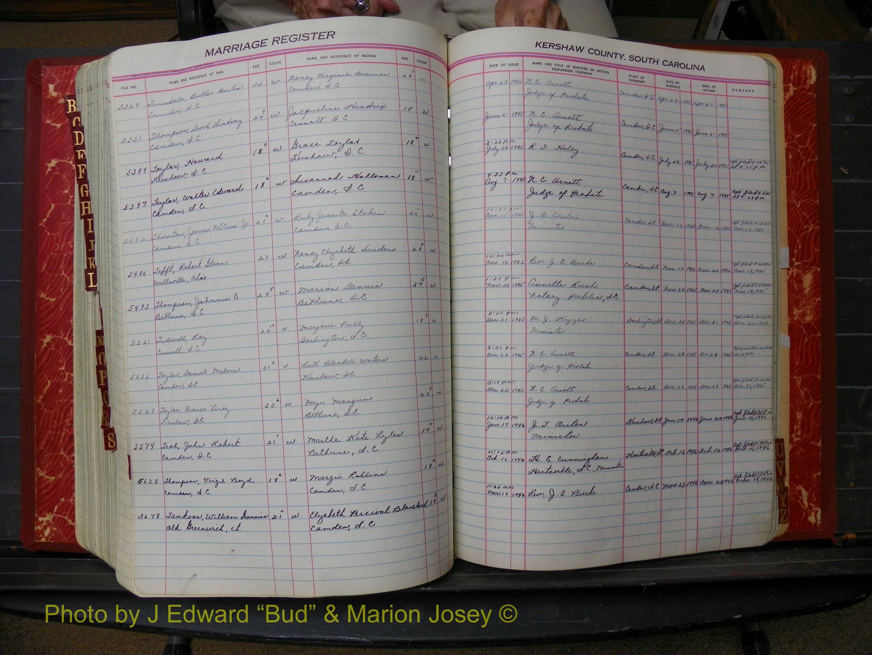 Kershaw Marriages, 1944-1960, White Index T (285).JPG