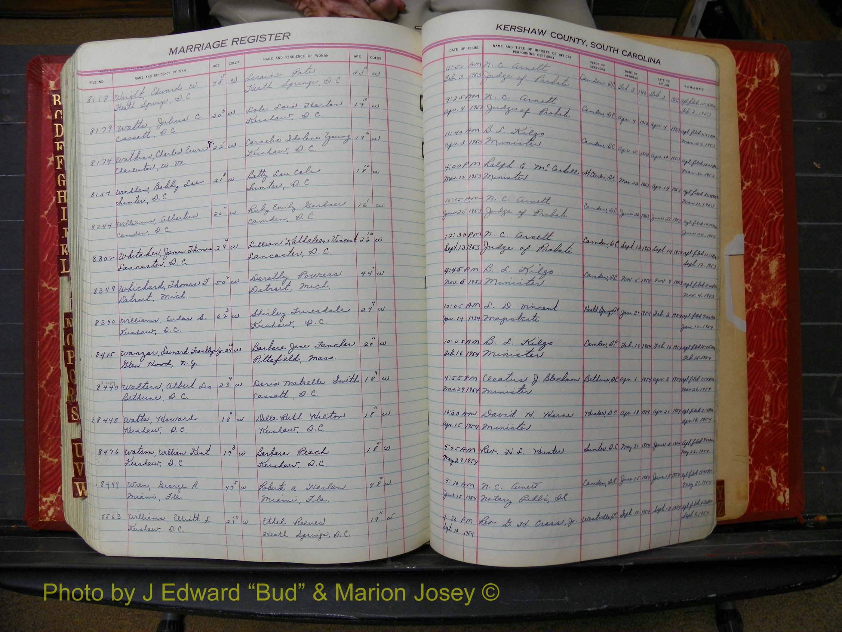 Kershaw Marriages, 1944-1960, White Index W (305).JPG