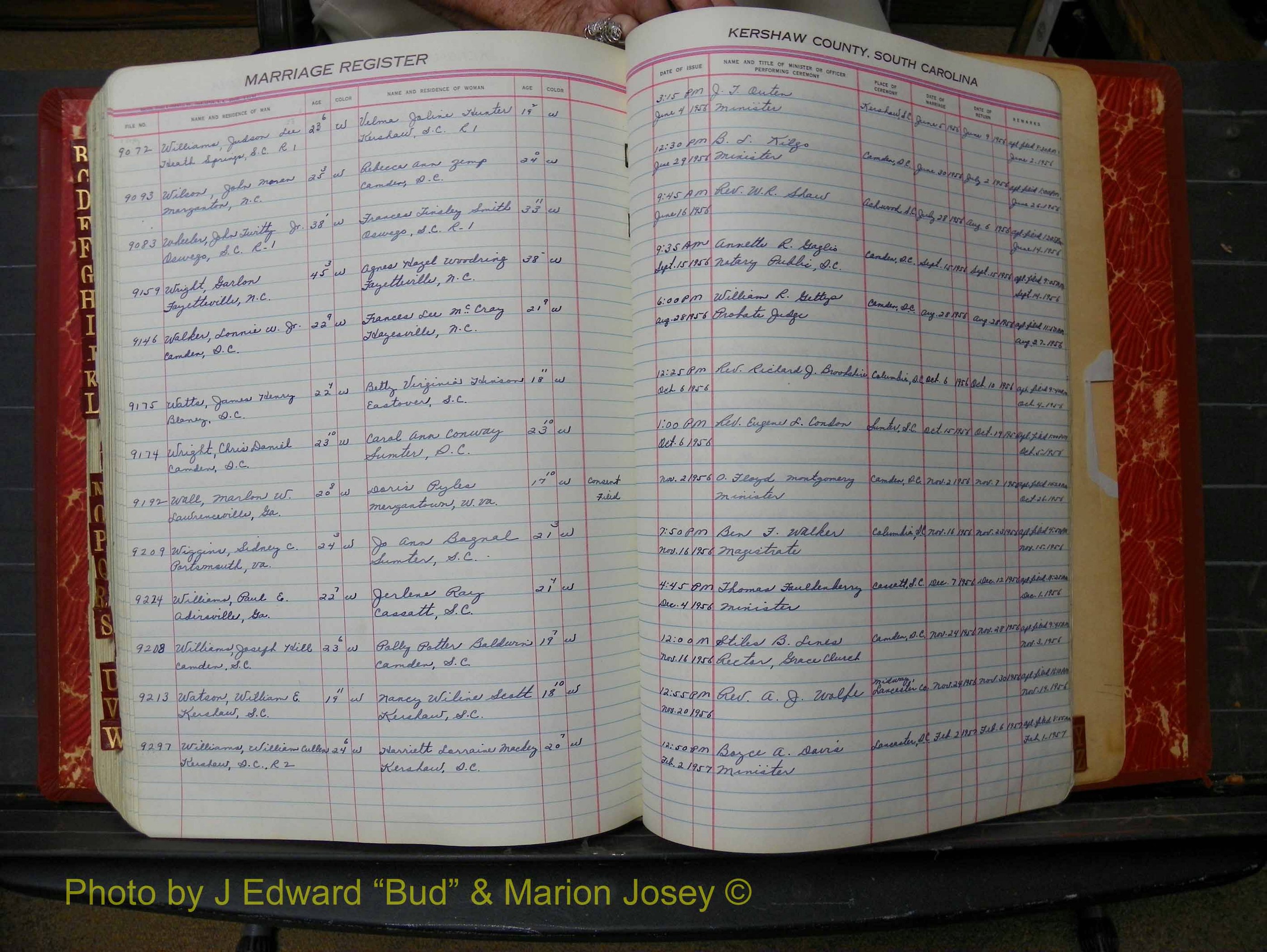 Kershaw Marriages, 1944-1960, White Index W (308).JPG