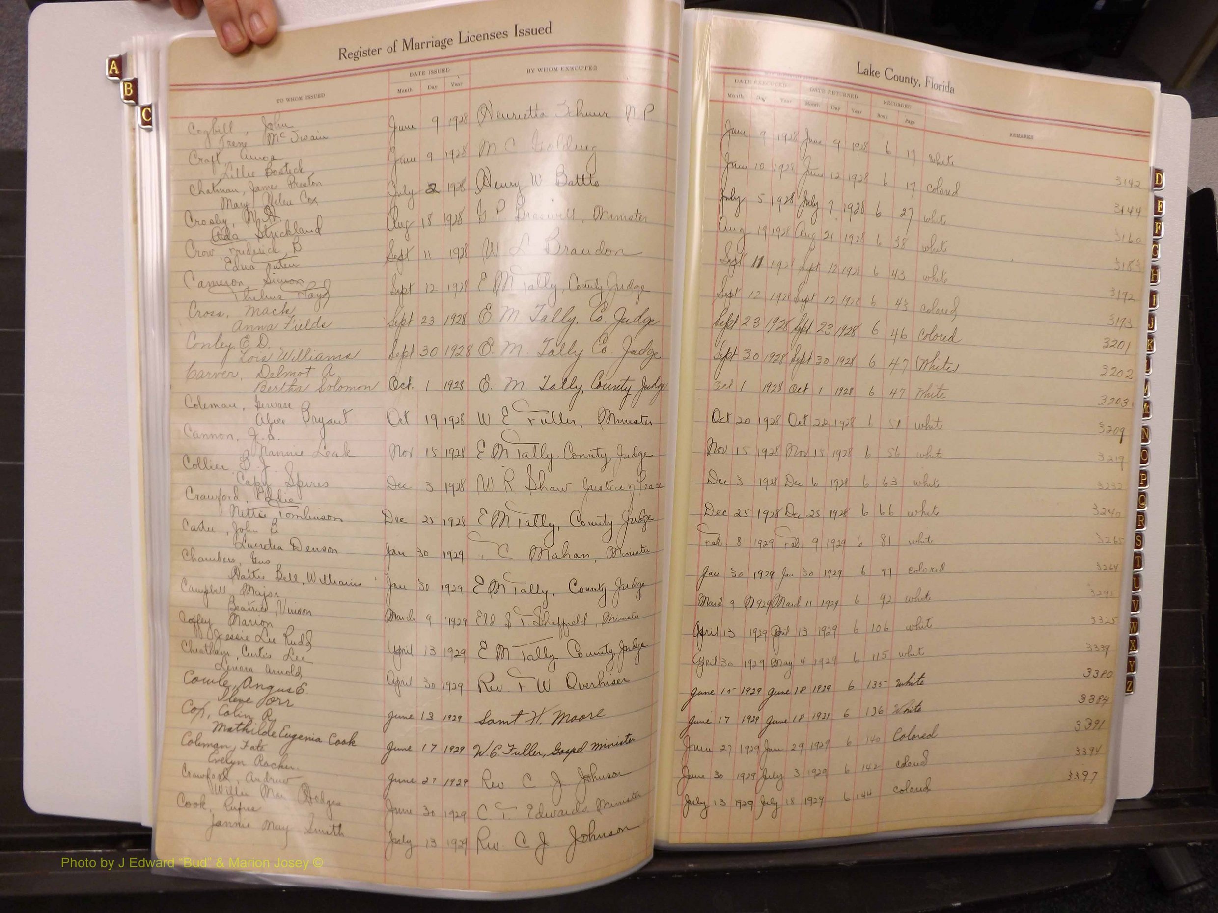Lake Co, FL Marriage Book 1, 1912-1929 Index C11.JPG