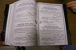 Laurens Co, GA, Marriages 1870 - 1879, P 128-129.JPG