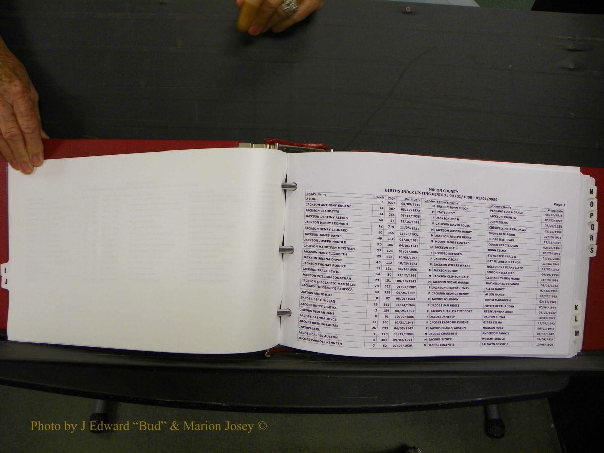 Macon Births, A-Z, 1915-2008 301.JPG