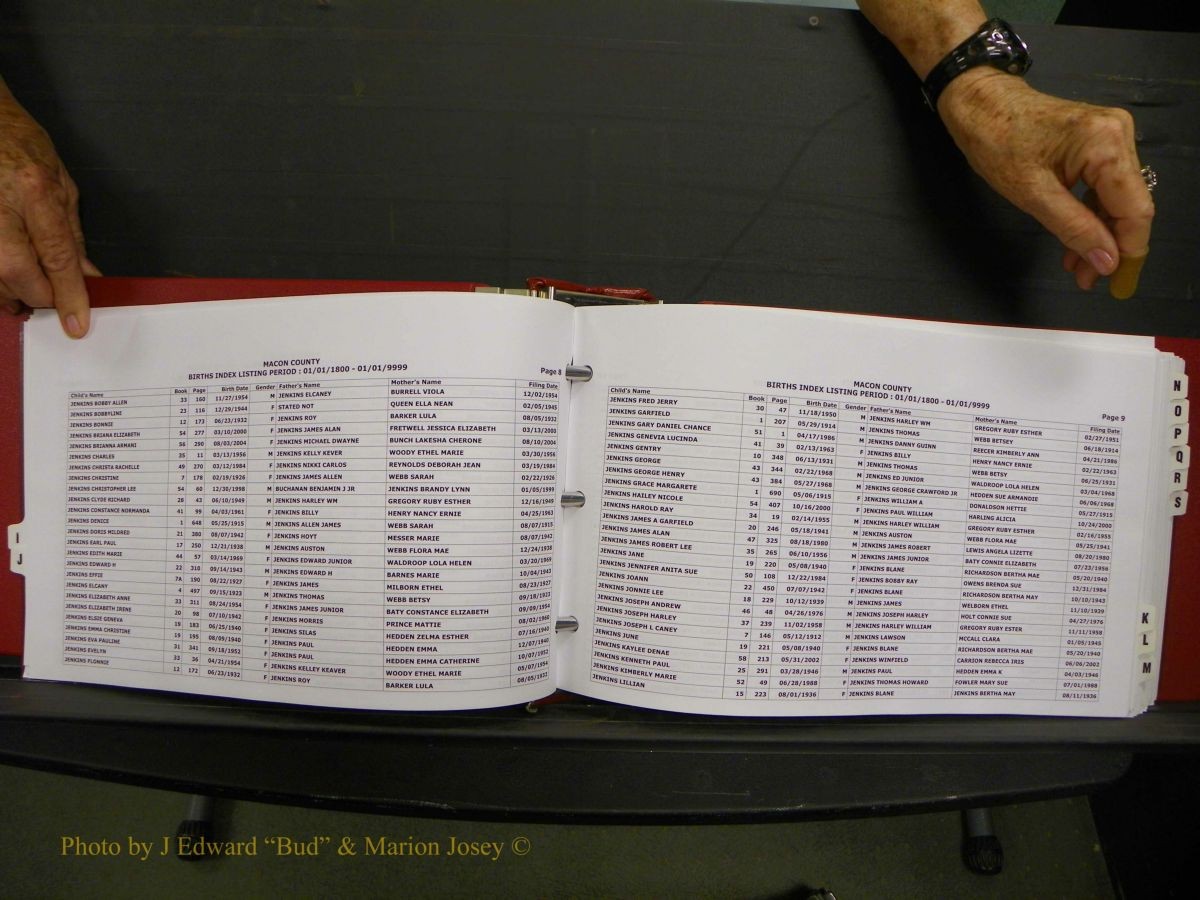 Macon Births, A-Z, 1915-2008 306.JPG