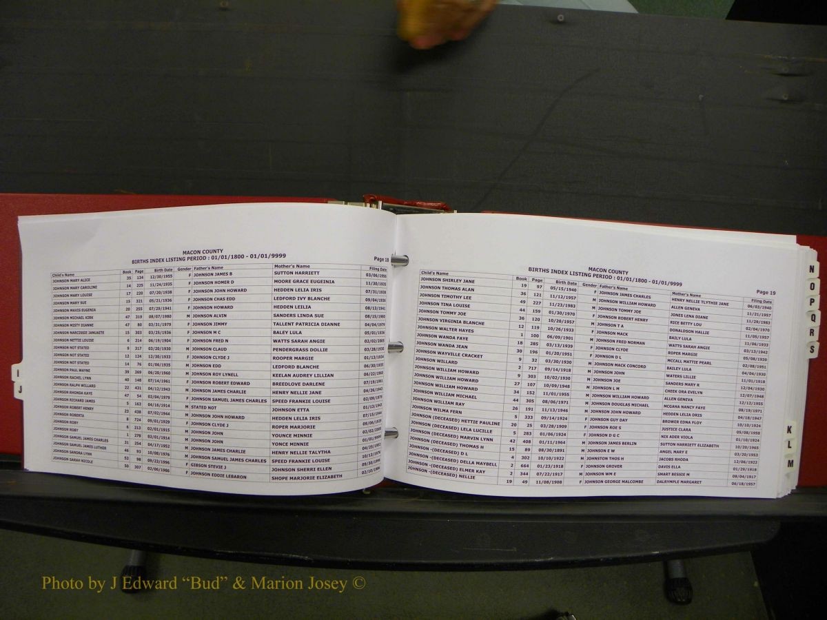 Macon Births, A-Z, 1915-2008 310.JPG