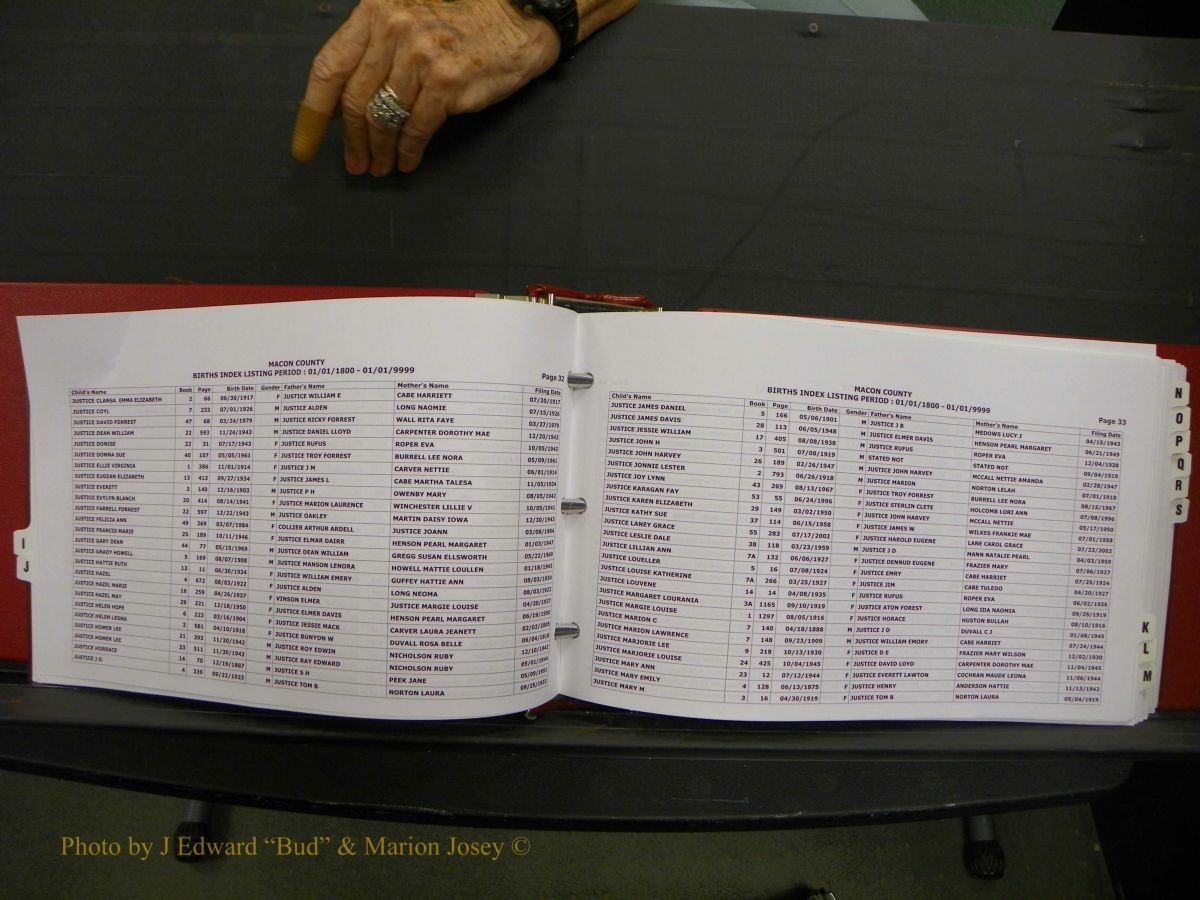 Macon Births, A-Z, 1915-2008 317.JPG