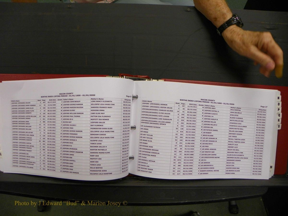 Macon Births, A-Z, 1915-2008 344.JPG