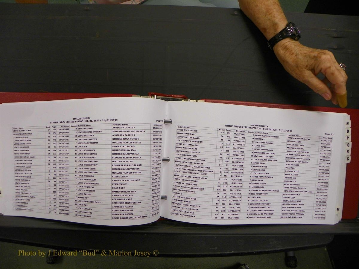 Macon Births, A-Z, 1915-2008 347.JPG