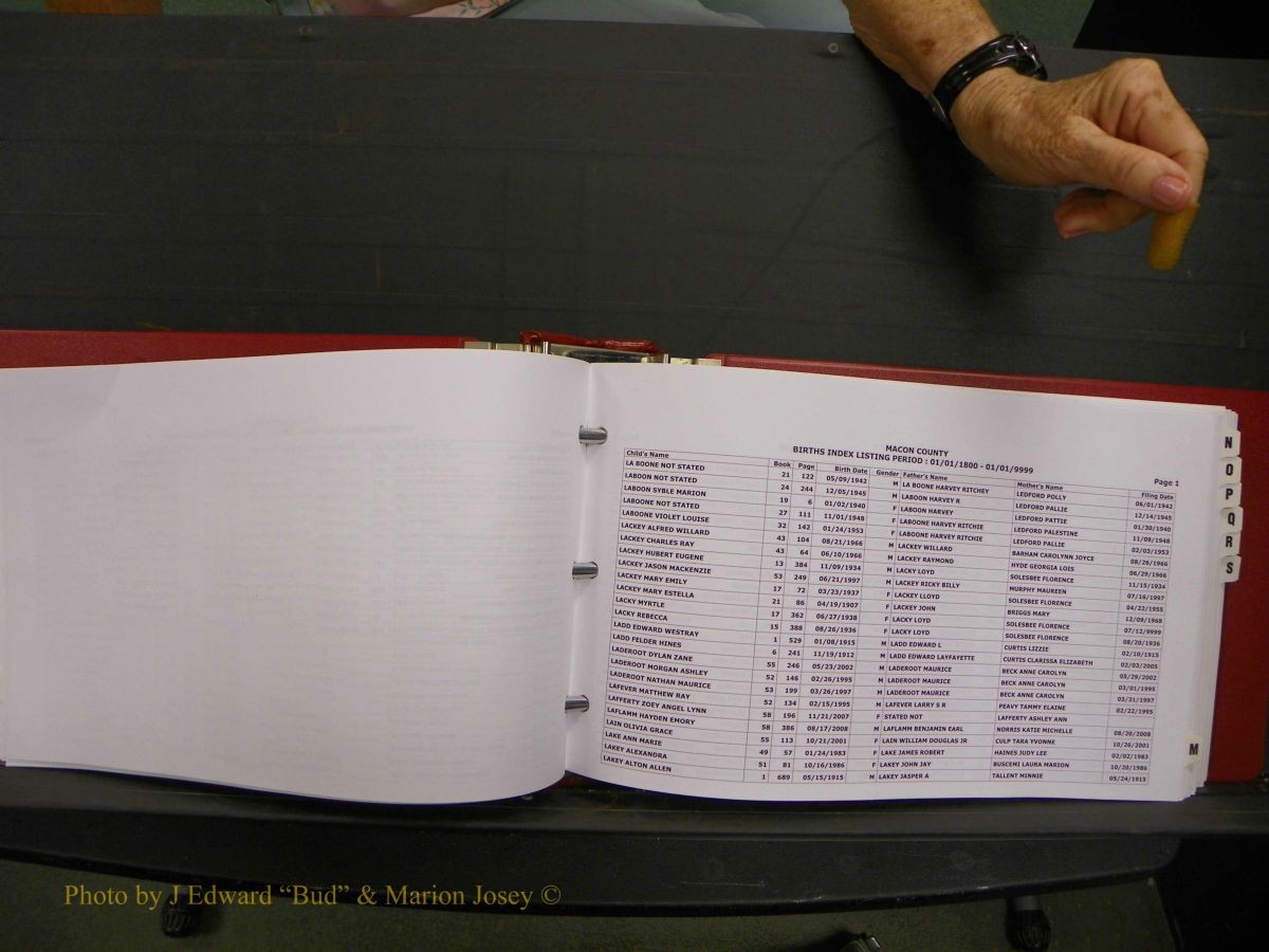 Macon Births, A-Z, 1915-2008 354.JPG
